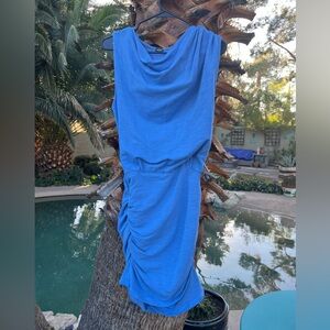 Monrow Cowl Shirred Dress